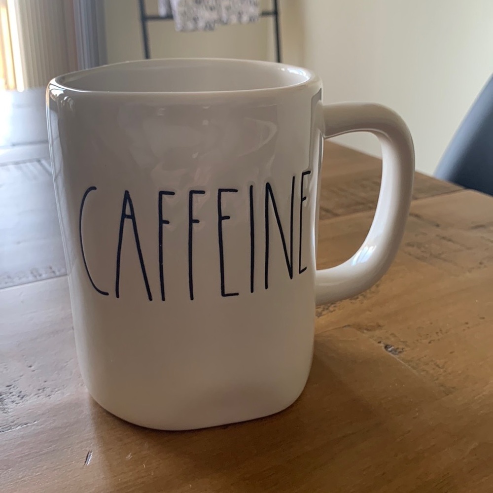 Rae Dunn “Caffeine” Ceramic Mug